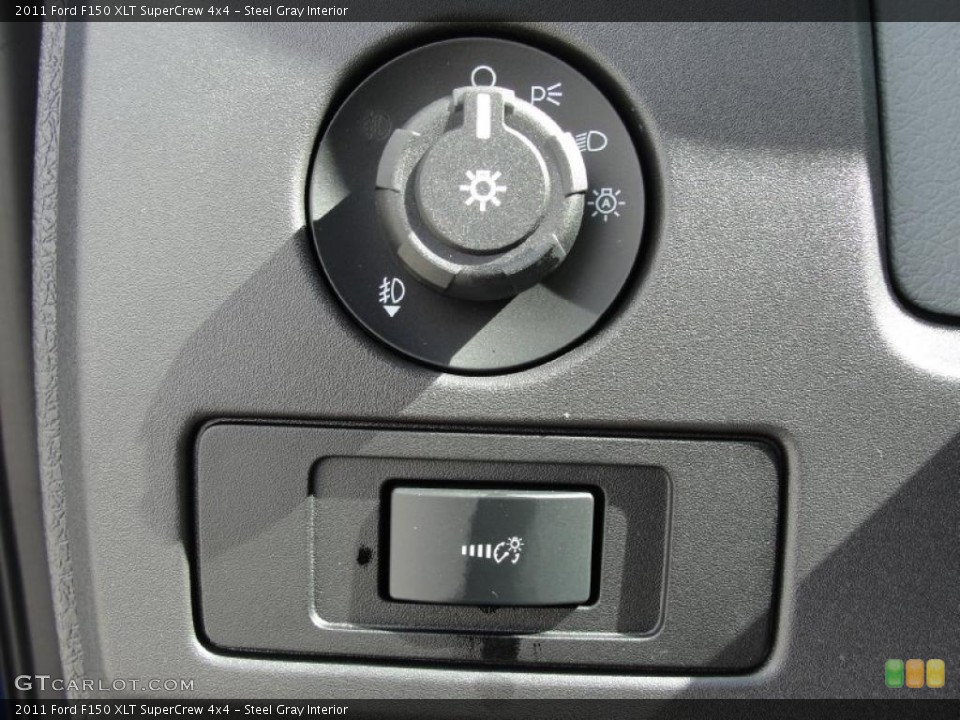 Steel Gray Interior Controls for the 2011 Ford F150 XLT SuperCrew 4x4 #45326991