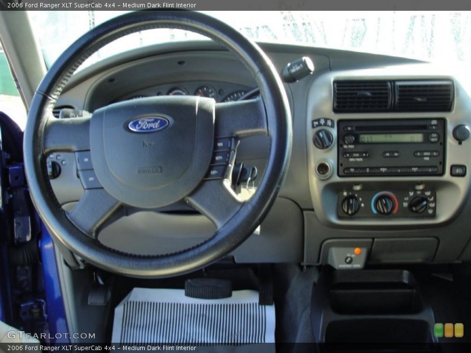Medium Dark Flint Interior Dashboard for the 2006 Ford Ranger XLT SuperCab 4x4 #45327303