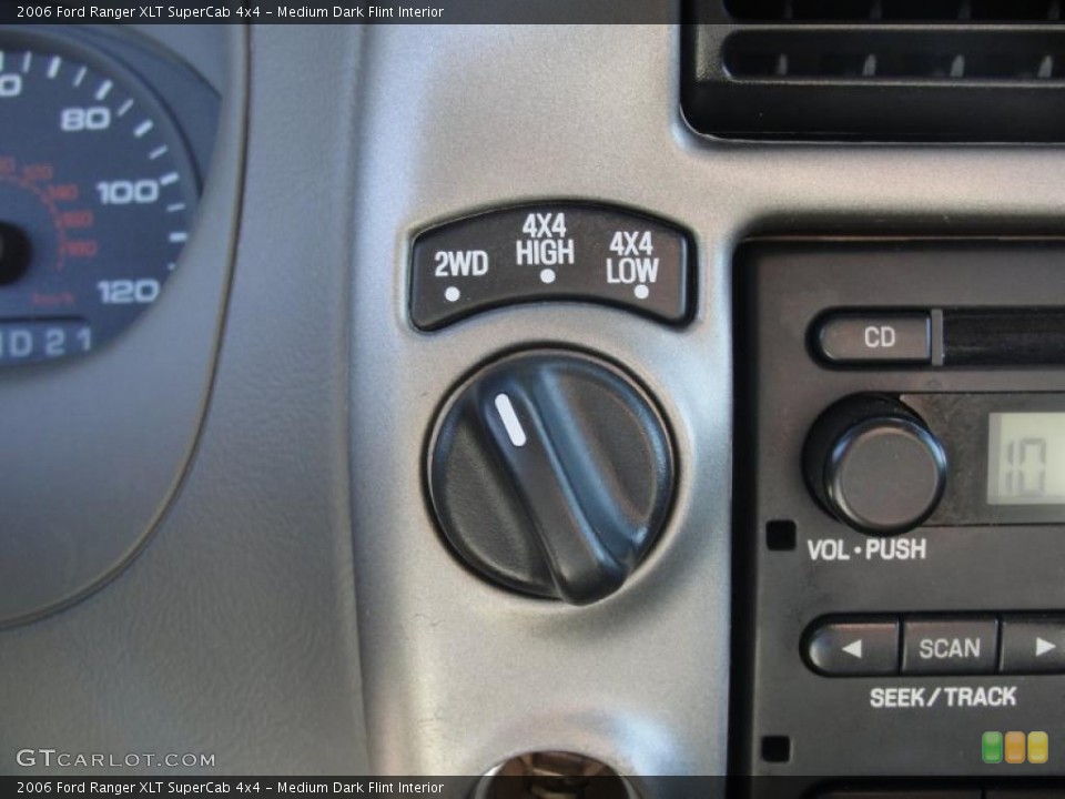 Medium Dark Flint Interior Controls for the 2006 Ford Ranger XLT SuperCab 4x4 #45327395