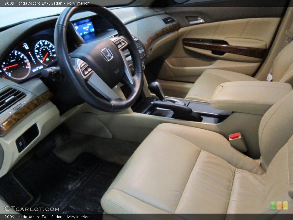 Ivory Interior Photo for the 2009 Honda Accord EX-L Sedan #45334752
