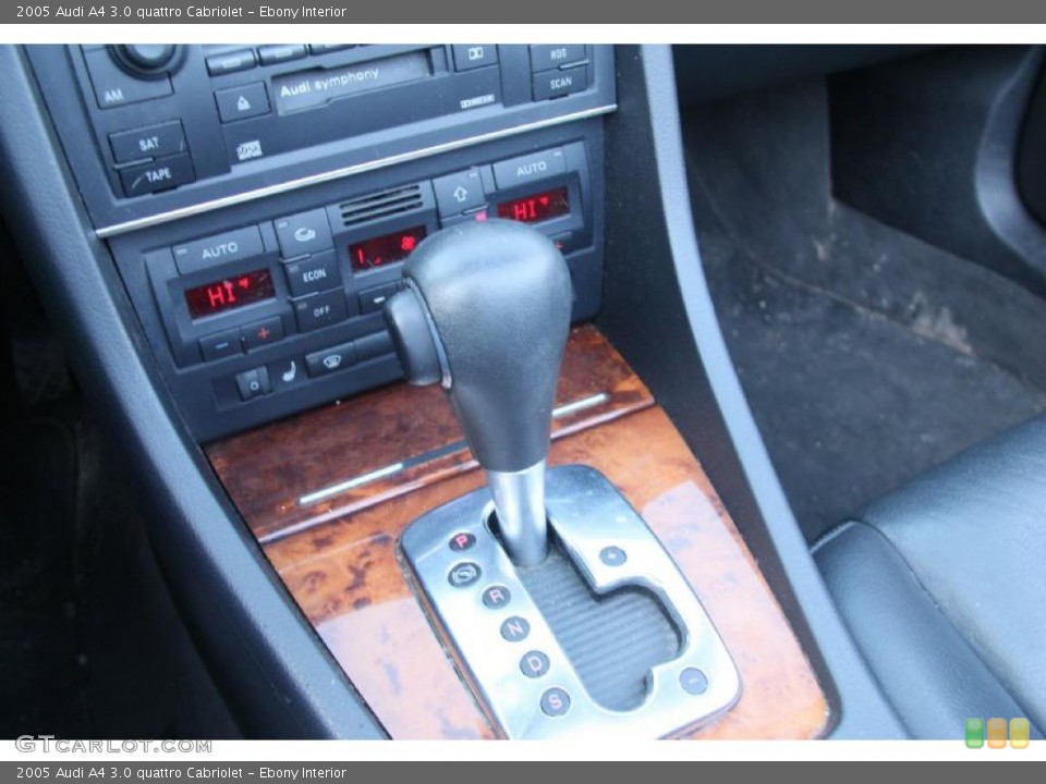 Ebony Interior Transmission for the 2005 Audi A4 3.0 quattro Cabriolet #45335808