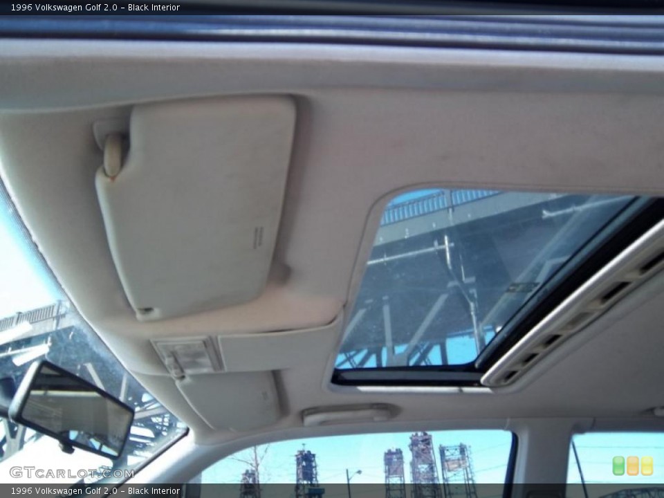 Black Interior Sunroof for the 1996 Volkswagen Golf 2.0 #45337396