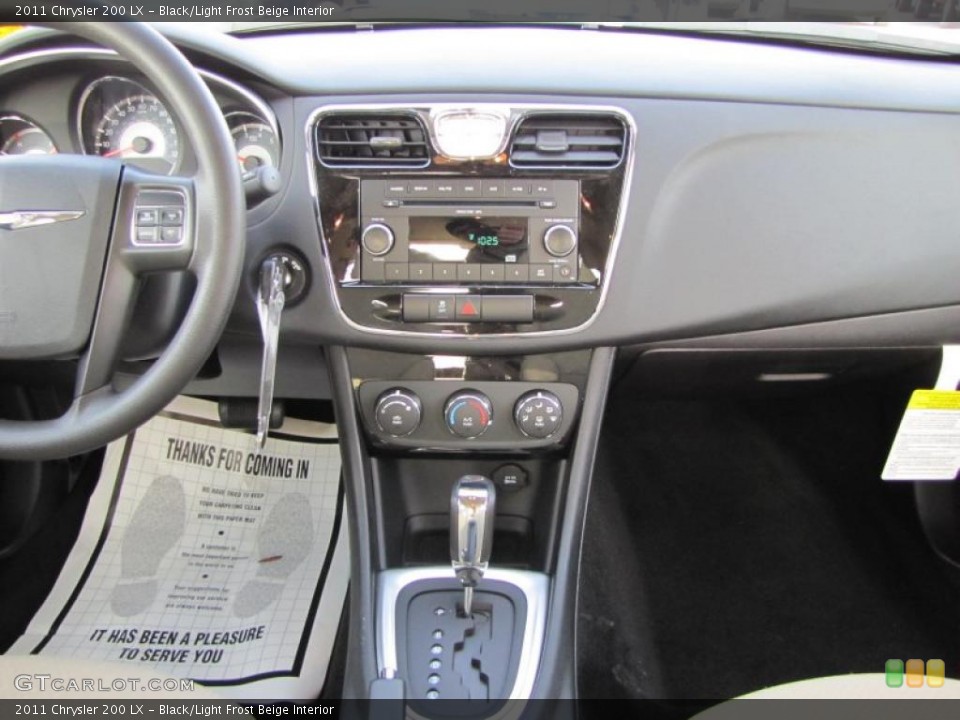 Black/Light Frost Beige Interior Controls for the 2011 Chrysler 200 LX #45345061