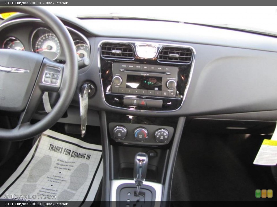 Black Interior Controls for the 2011 Chrysler 200 LX #45345481