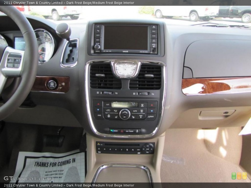 Dark Frost Beige/Medium Frost Beige Interior Controls for the 2011 Chrysler Town & Country Limited #45345981