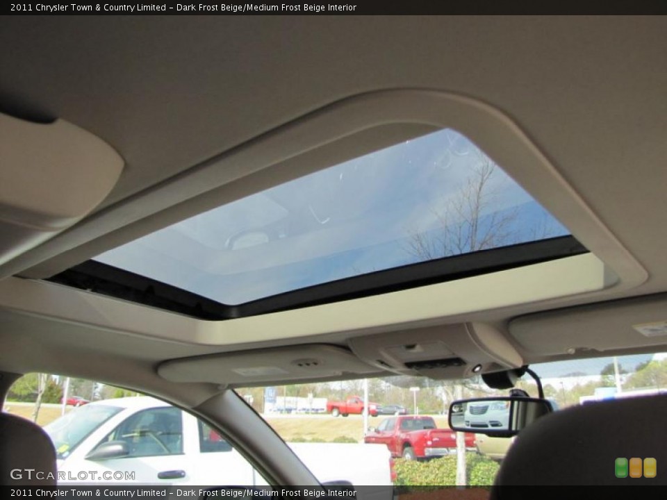 Dark Frost Beige/Medium Frost Beige Interior Sunroof for the 2011 Chrysler Town & Country Limited #45346005