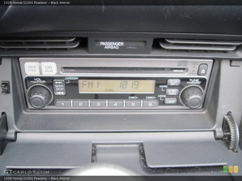 Black Interior Controls for the 2008 Honda S2000 Roadster #45346433