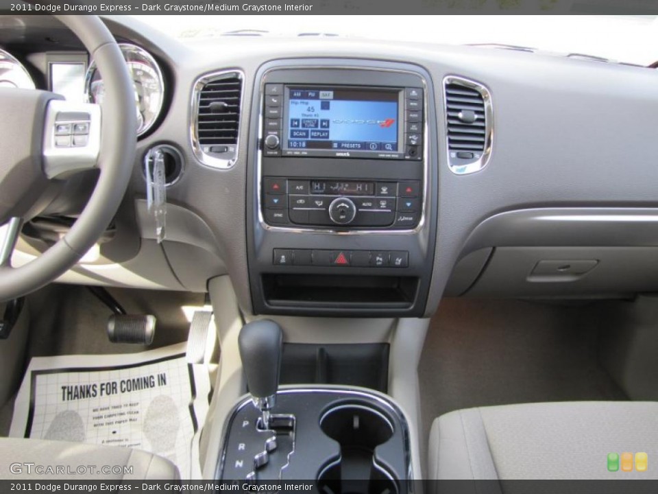 Dark Graystone/Medium Graystone Interior Controls for the 2011 Dodge Durango Express #45346945