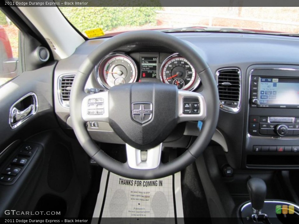 Black Interior Steering Wheel for the 2011 Dodge Durango Express #45347486