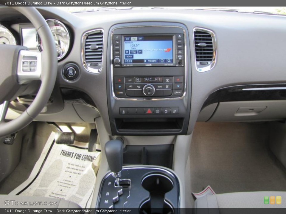 Dark Graystone/Medium Graystone Interior Controls for the 2011 Dodge Durango Crew #45347630