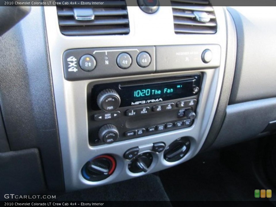 Ebony Interior Controls for the 2010 Chevrolet Colorado LT Crew Cab 4x4 #45349571