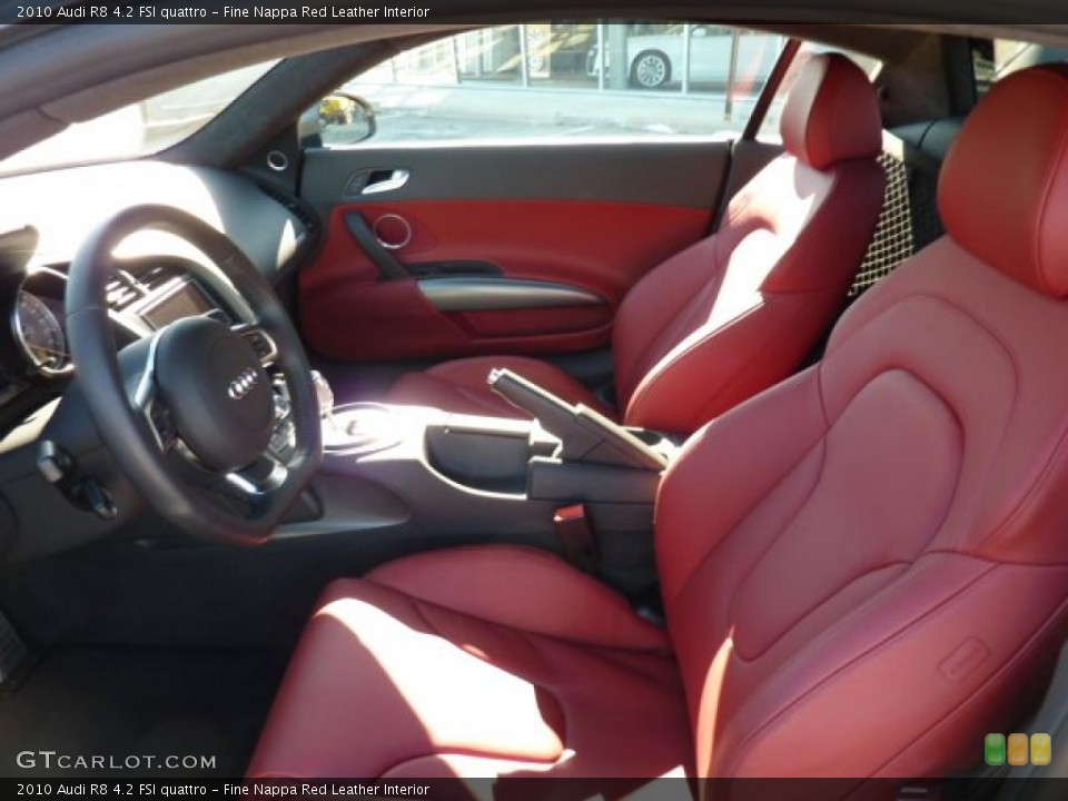 Fine Nappa Red Leather Interior Photo for the 2010 Audi R8 4.2 FSI quattro #45351975