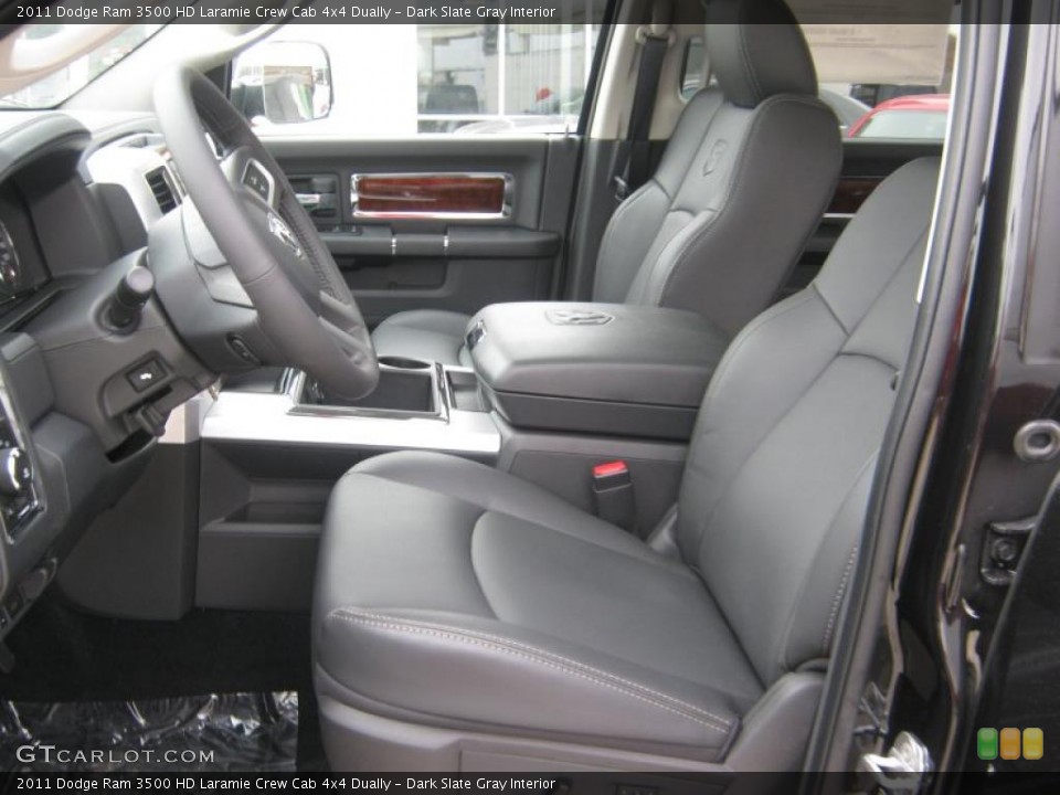 Dark Slate Gray Interior Photo for the 2011 Dodge Ram 3500 HD Laramie Crew Cab 4x4 Dually #45353983
