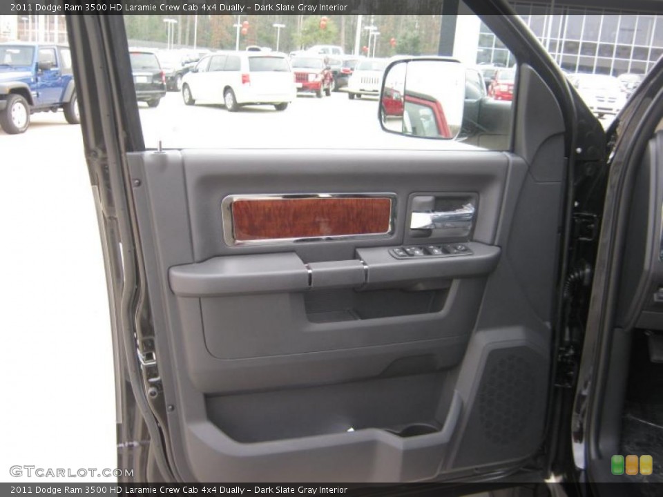 Dark Slate Gray Interior Door Panel for the 2011 Dodge Ram 3500 HD Laramie Crew Cab 4x4 Dually #45354003