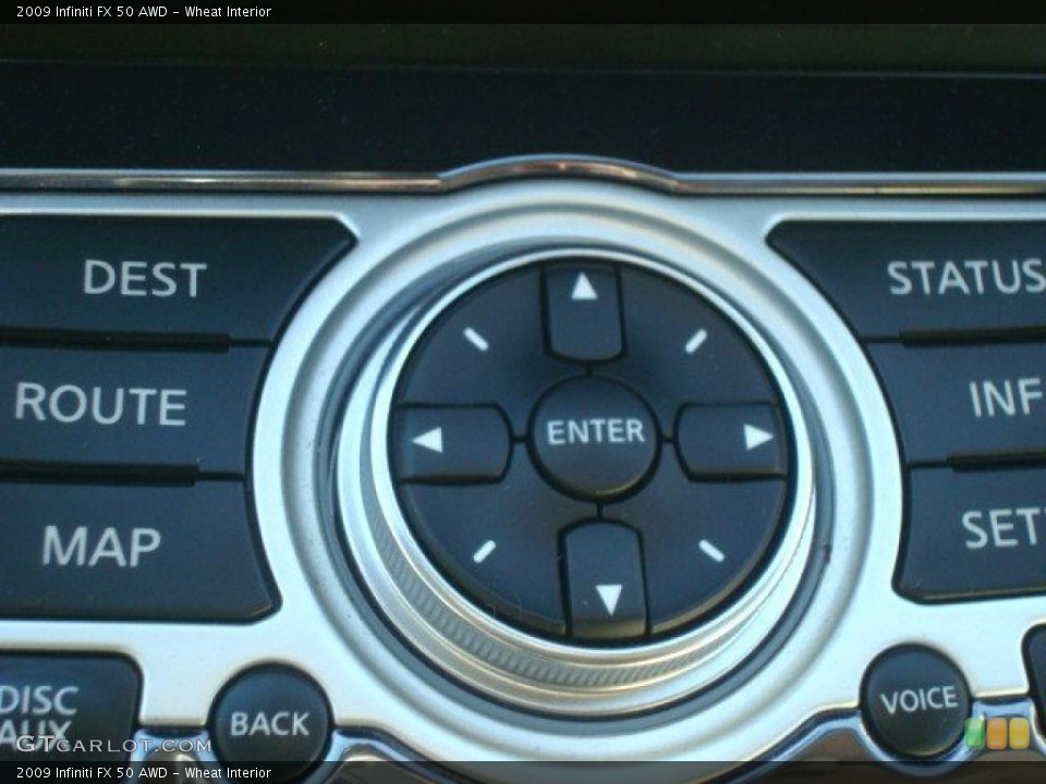 Wheat Interior Controls for the 2009 Infiniti FX 50 AWD #45355848