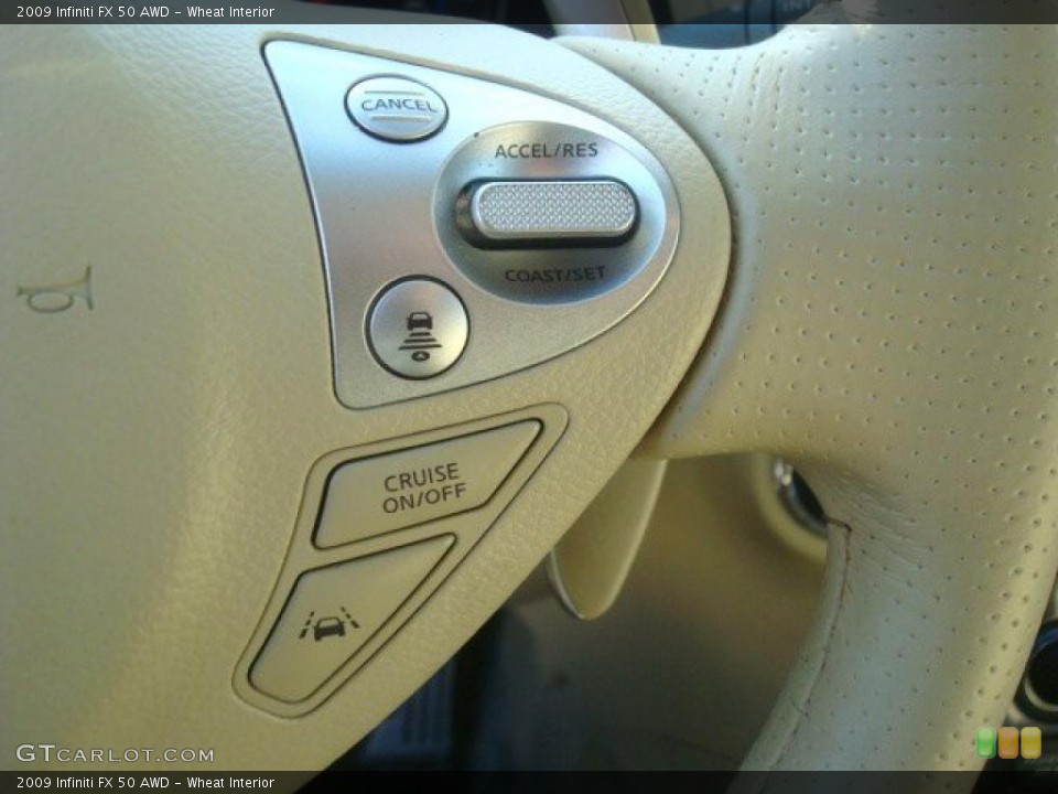 Wheat Interior Controls for the 2009 Infiniti FX 50 AWD #45356416