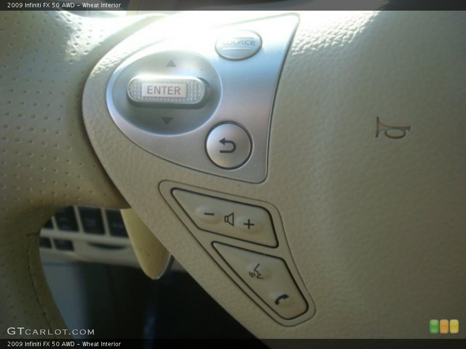 Wheat Interior Controls for the 2009 Infiniti FX 50 AWD #45356424