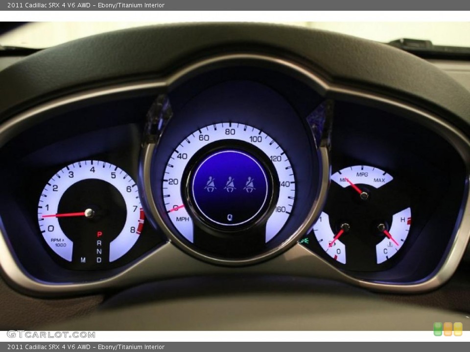 Ebony/Titanium Interior Gauges for the 2011 Cadillac SRX 4 V6 AWD #45356460