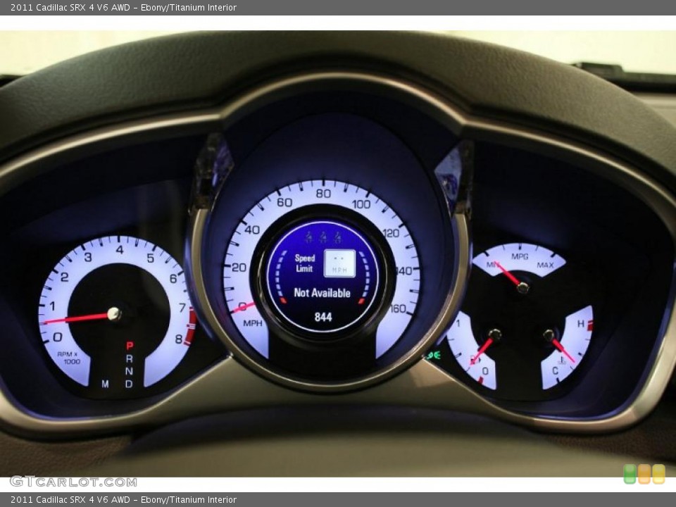Ebony/Titanium Interior Gauges for the 2011 Cadillac SRX 4 V6 AWD #45356468