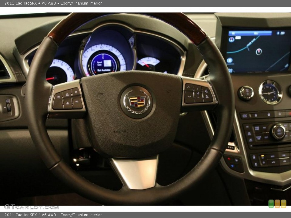 Ebony/Titanium Interior Steering Wheel for the 2011 Cadillac SRX 4 V6 AWD #45356728