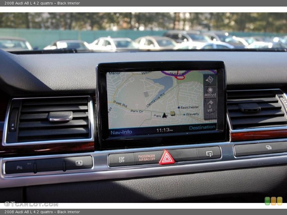 Black Interior Navigation for the 2008 Audi A8 L 4.2 quattro #45359322