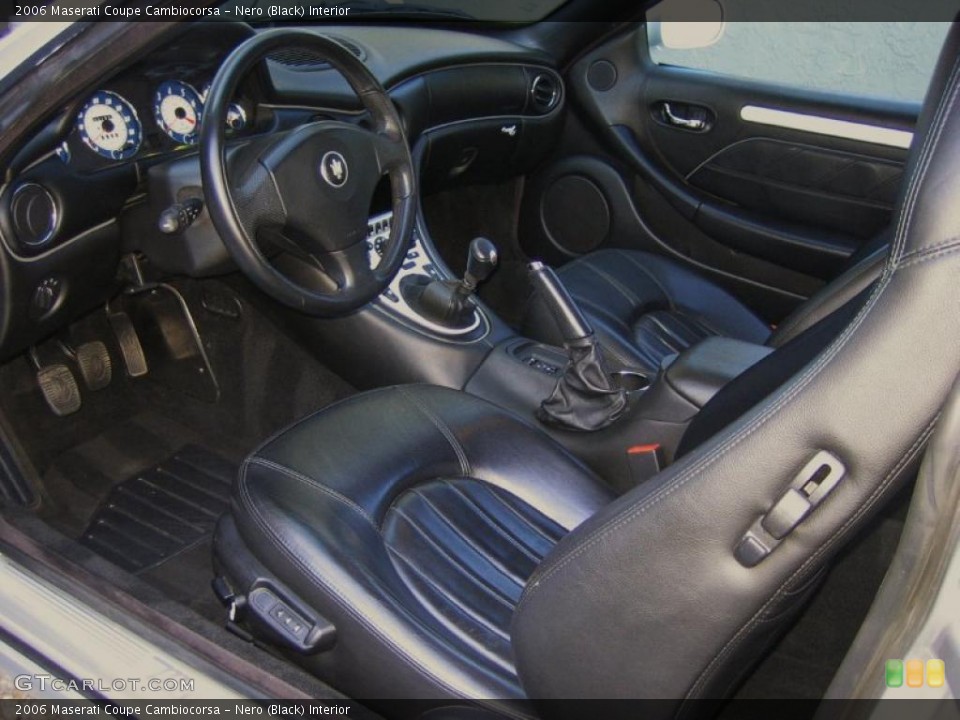 Nero (Black) 2006 Maserati Coupe Interiors