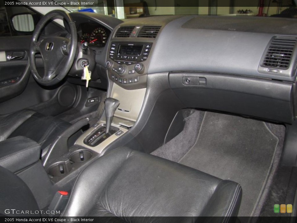Black Interior Dashboard for the 2005 Honda Accord EX V6 Coupe #45365119