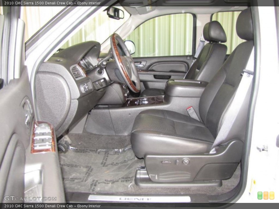 Ebony Interior Photo for the 2010 GMC Sierra 1500 Denali Crew Cab #45366091