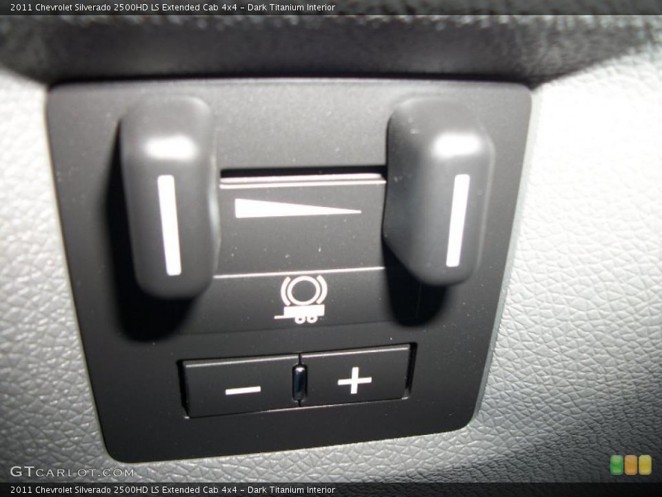Dark Titanium Interior Controls for the 2011 Chevrolet Silverado 2500HD LS Extended Cab 4x4 #45366632