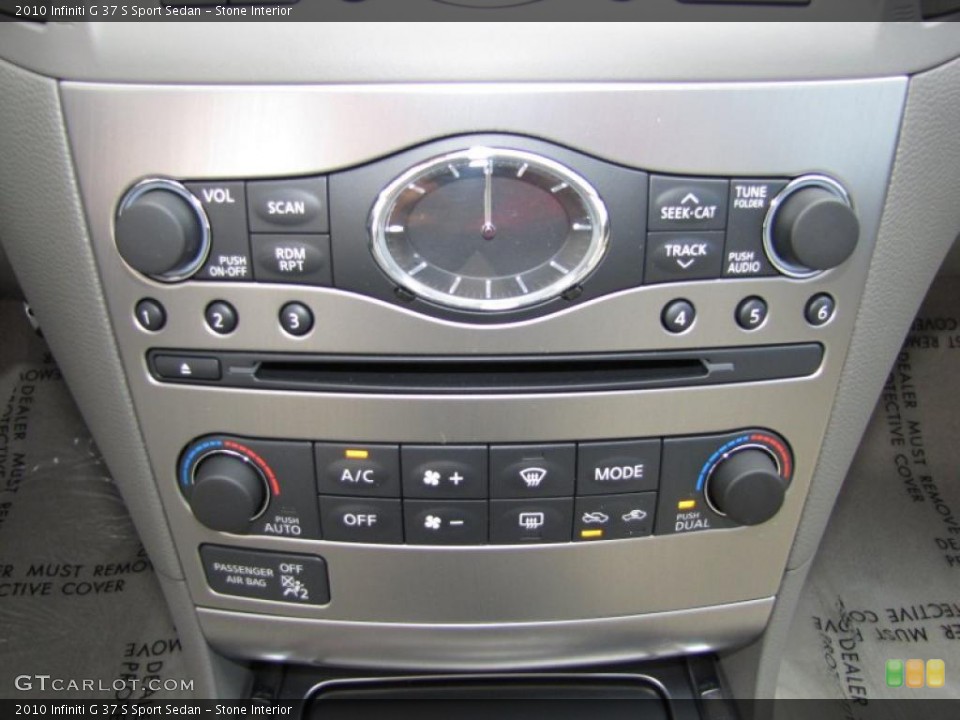 Stone Interior Controls for the 2010 Infiniti G 37 S Sport Sedan #45367519