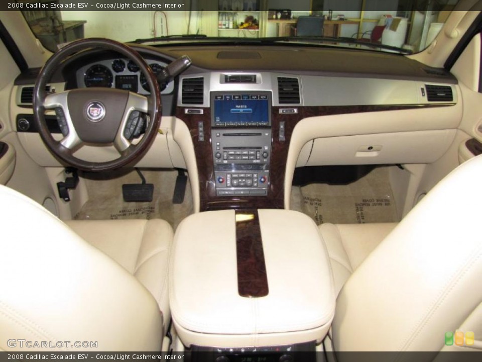 Cocoa/Light Cashmere Interior Dashboard for the 2008 Cadillac Escalade ESV #45367687