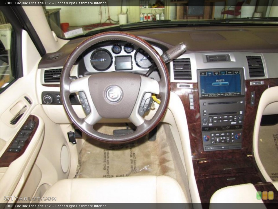 Cocoa/Light Cashmere Interior Dashboard for the 2008 Cadillac Escalade ESV #45367691