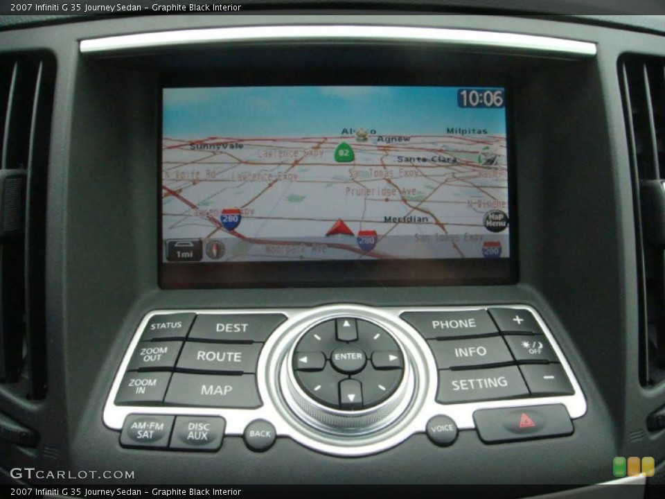 Graphite Black Interior Navigation for the 2007 Infiniti G 35 Journey Sedan #45367823