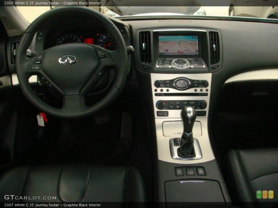Graphite Black Interior Dashboard for the 2007 Infiniti G 35 Journey Sedan #45367855