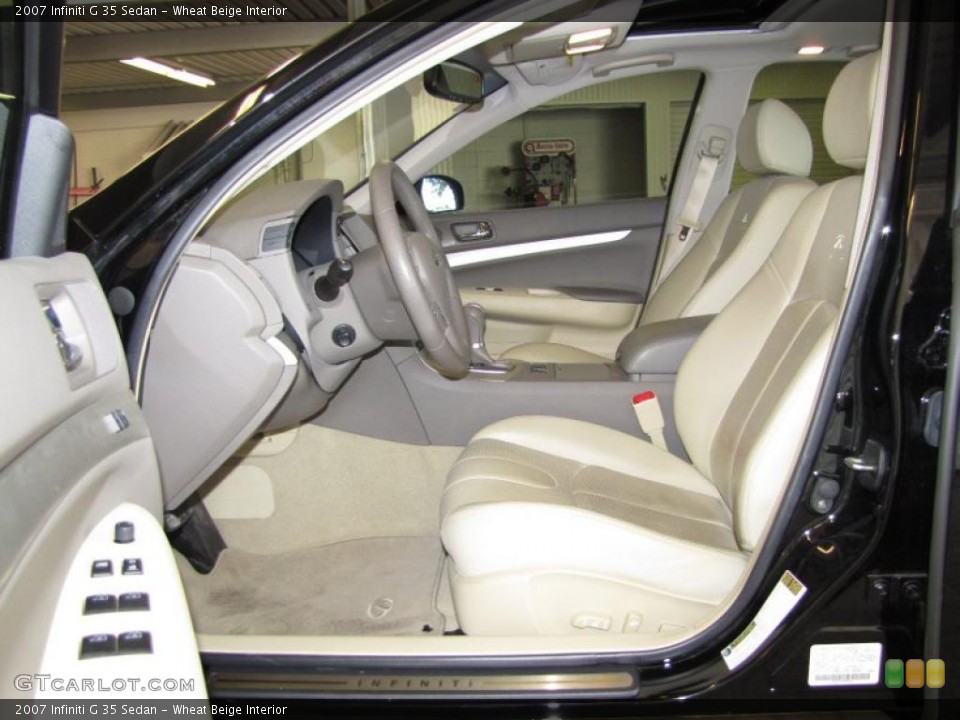 Wheat Beige Interior Photo for the 2007 Infiniti G 35 Sedan #45367875