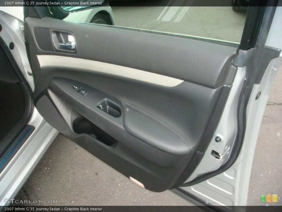 Graphite Black Interior Door Panel for the 2007 Infiniti G 35 Journey Sedan #45368084