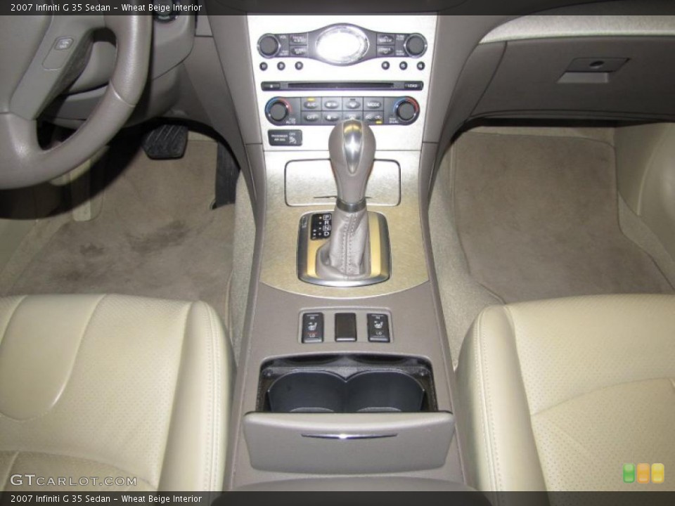 Wheat Beige Interior Transmission for the 2007 Infiniti G 35 Sedan #45368128