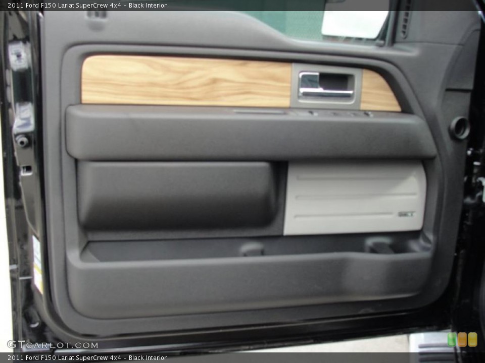 Black Interior Door Panel for the 2011 Ford F150 Lariat SuperCrew 4x4 #45368454