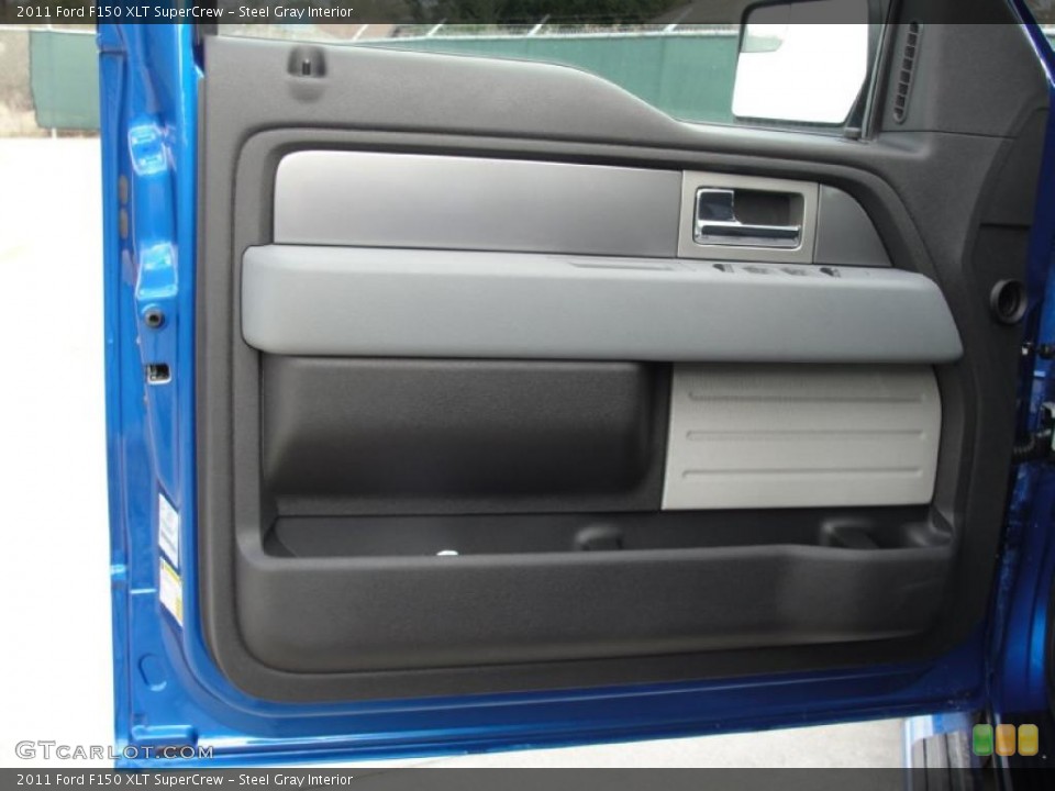 Steel Gray Interior Door Panel for the 2011 Ford F150 XLT SuperCrew #45369442
