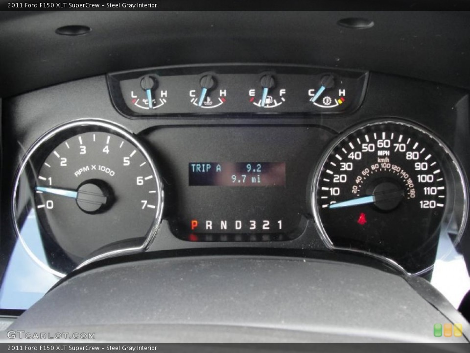 Steel Gray Interior Gauges for the 2011 Ford F150 XLT SuperCrew #45369778