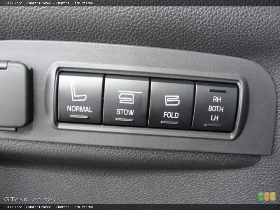 Charcoal Black Interior Controls for the 2011 Ford Explorer Limited #45369870