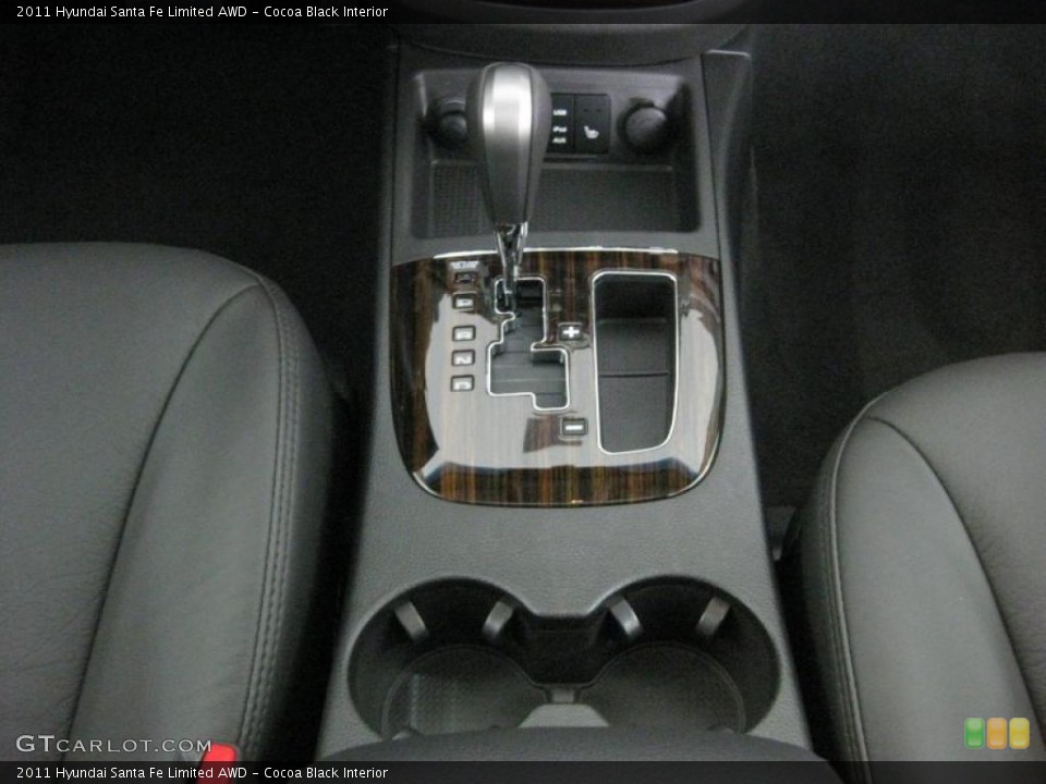 Cocoa Black Interior Transmission for the 2011 Hyundai Santa Fe Limited AWD #45369910