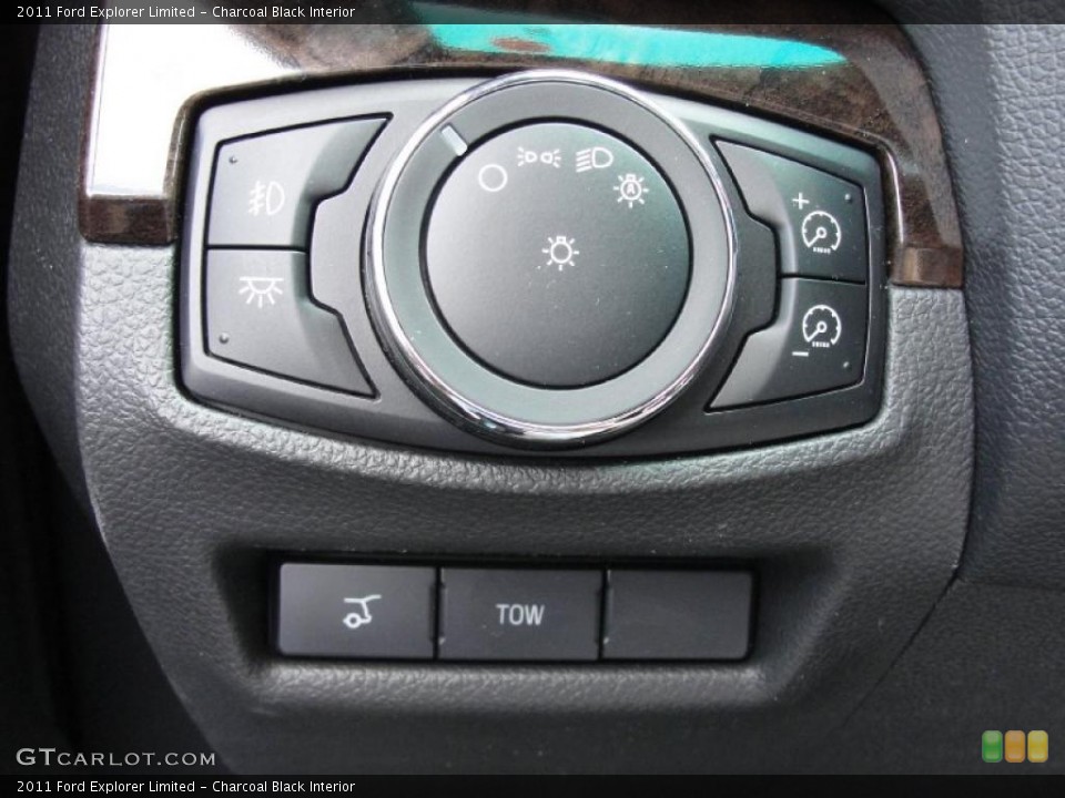 Charcoal Black Interior Controls for the 2011 Ford Explorer Limited #45370178