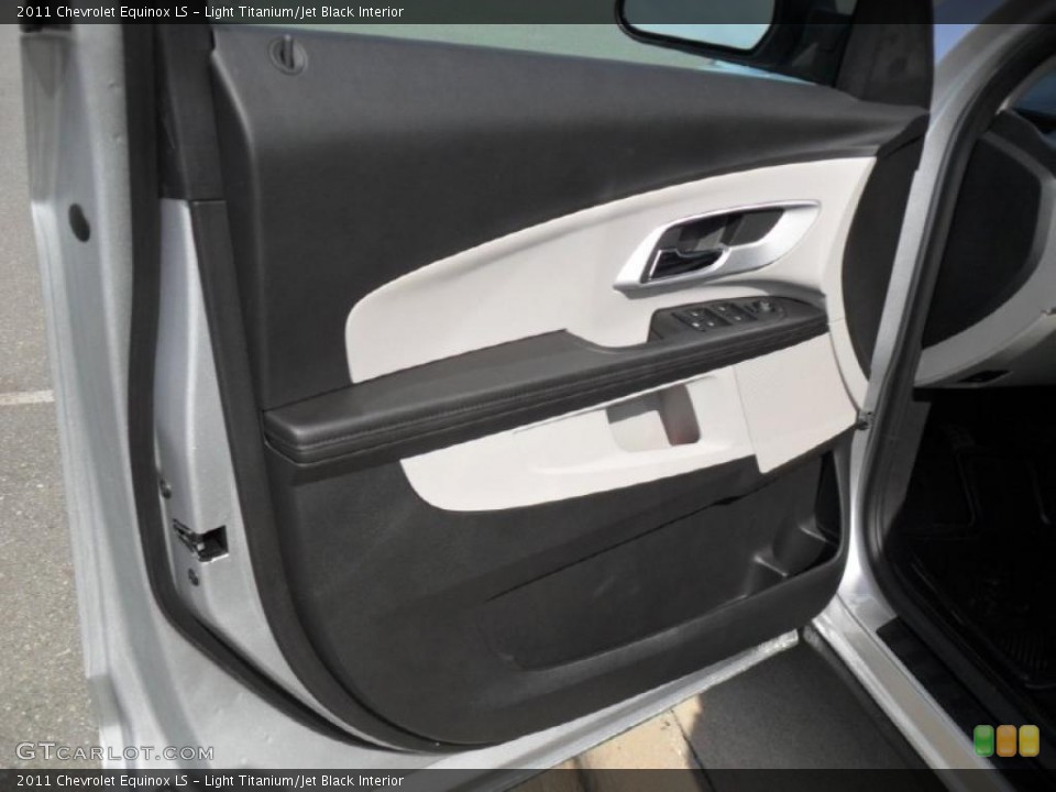 Light Titanium/Jet Black Interior Door Panel for the 2011 Chevrolet Equinox LS #45370954