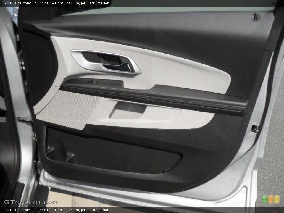 Light Titanium/Jet Black Interior Door Panel for the 2011 Chevrolet Equinox LS #45371006