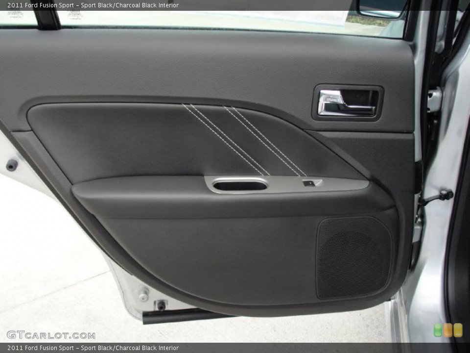 Sport Black/Charcoal Black Interior Door Panel for the 2011 Ford Fusion Sport #45372316