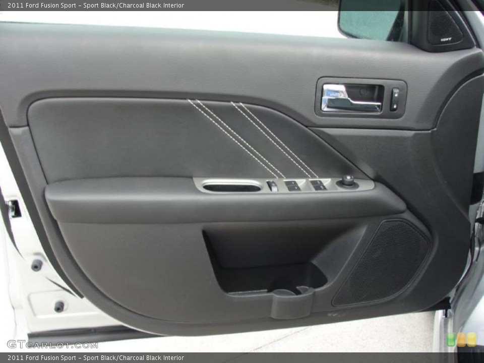 Sport Black/Charcoal Black Interior Door Panel for the 2011 Ford Fusion Sport #45372329