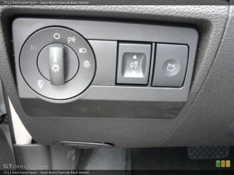 Sport Black/Charcoal Black Interior Controls for the 2011 Ford Fusion Sport #45372472