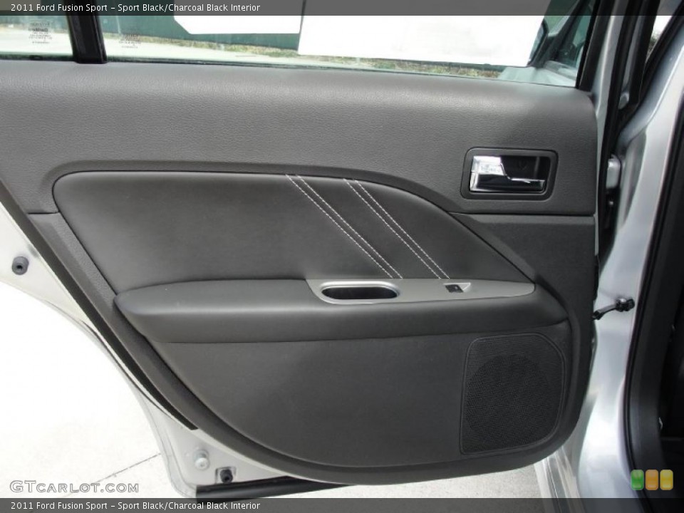 Sport Black/Charcoal Black Interior Door Panel for the 2011 Ford Fusion Sport #45373060
