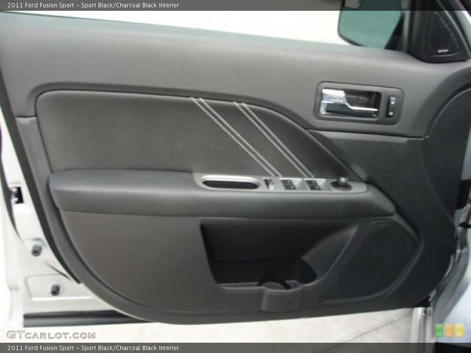 Sport Black/Charcoal Black Interior Door Panel for the 2011 Ford Fusion Sport #45373072